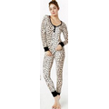 Royal Animal Women's Long Sleeve Stretch Henley Pajamas (2 Piece)